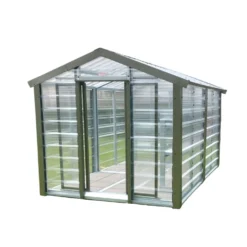 Adman Steel Sheds Multigrow 6.4x12 Greenhouse With Adjustable Vent