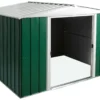 Arrow Greenvale 10x8 Apex Green & White Metal Shed