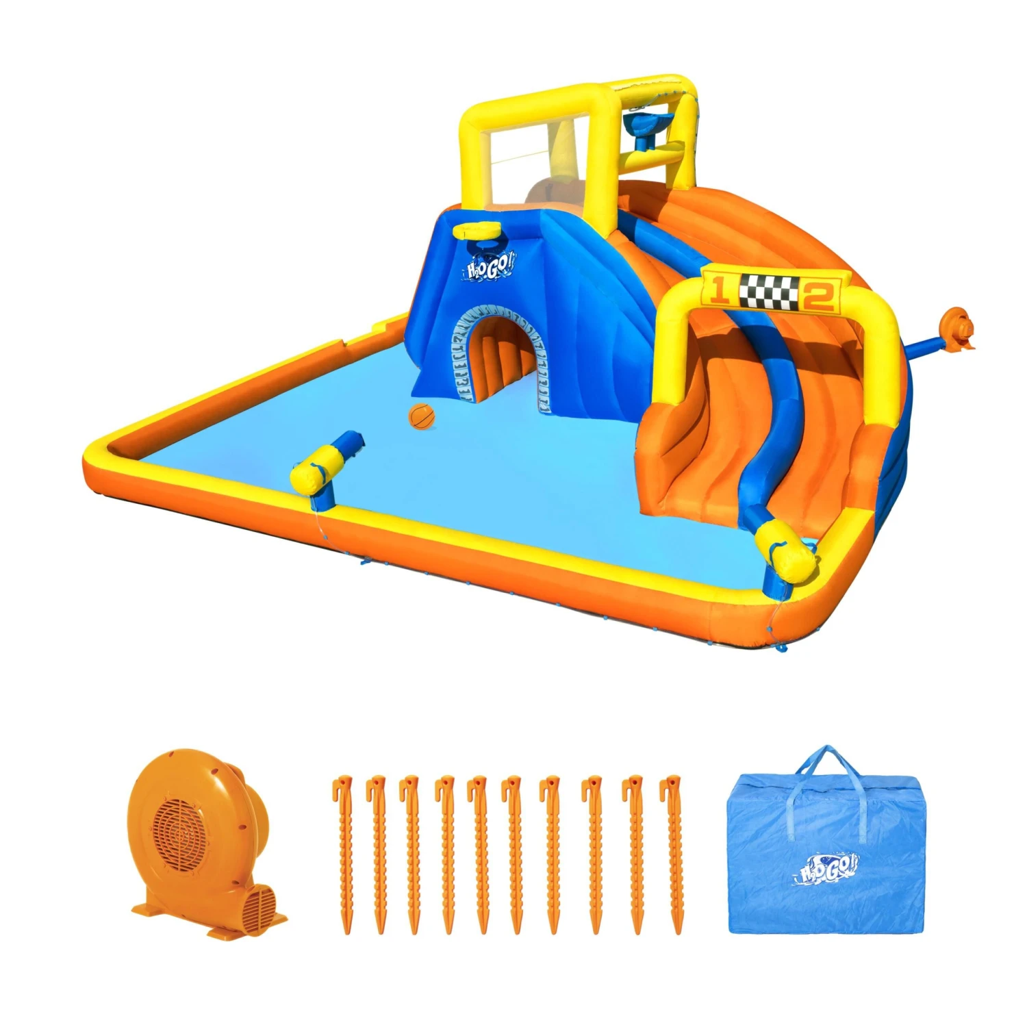 Bestway Multicolour Rectangular Super Speedway Water Park - Image 2