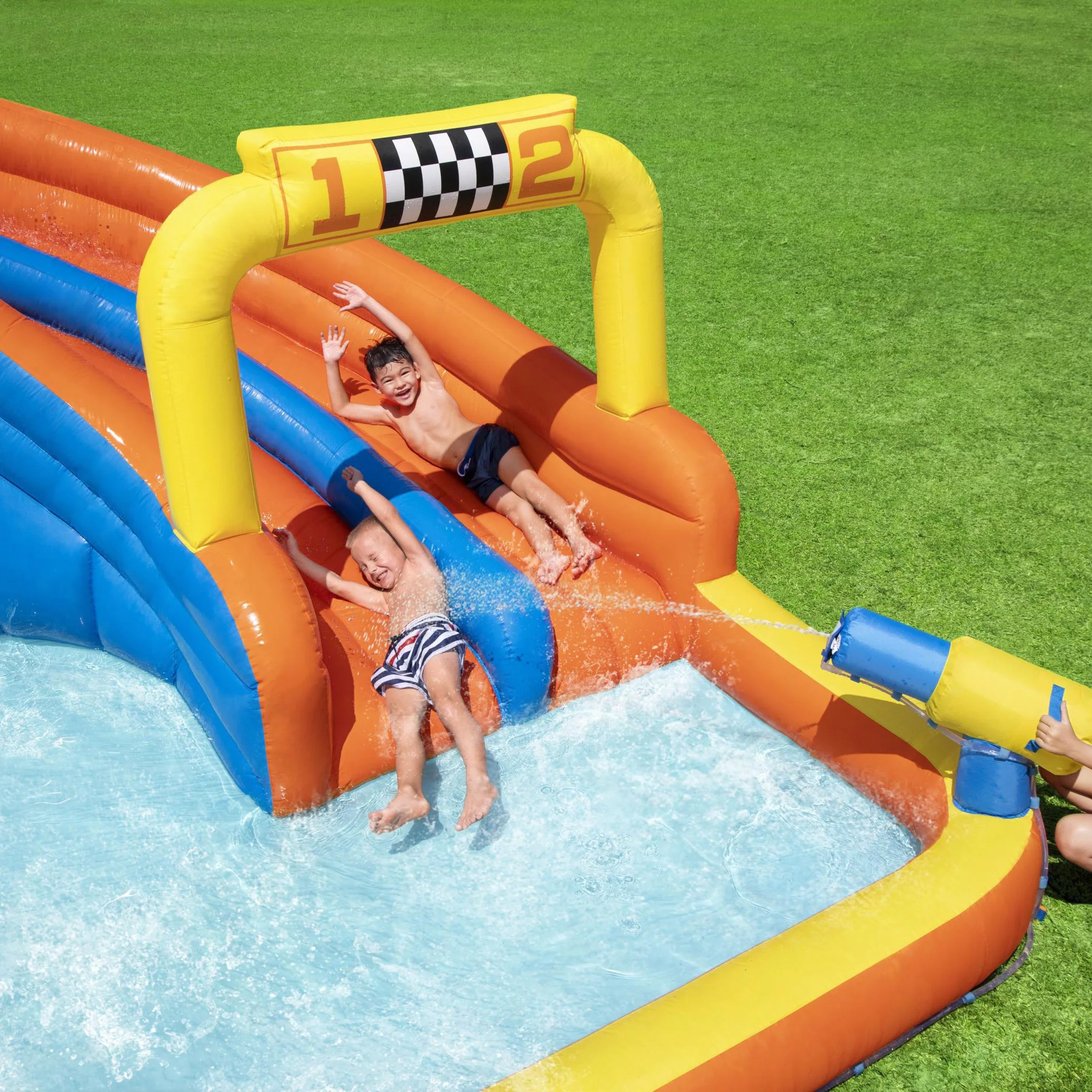 Bestway Multicolour Rectangular Super Speedway Water Park - Image 6