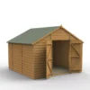 Forest Garden 10x10 Apex Dip Treated Shiplap Wooden Shed With Floor (Base Included) - Assembly Service Included