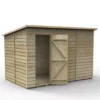 Forest Garden 10x6 Ft Pent Overlap Wooden Shed With Floor