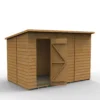 Forest Garden 10x6 Pent Dip Treated Shiplap Wooden Shed With Floor (Base Included)