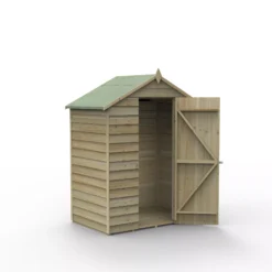 Forest Garden 5x3 Apex Pressure Treated Overlap Wooden Shed With Floor - Assembly Service Included