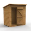 Forest Garden 6x4 Pent Dip Treated Shiplap Wooden Shed With Floor