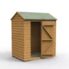 Forest Garden 6x4 Reverse Apex Dip Treated Shiplap Wooden Shed With Floor (Base Included)