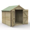 Forest Garden 7x7 Apex Pressure Treated Overlap Wooden Shed With Floor - Assembly Service Included