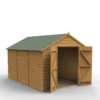 Forest Garden 8x12 Apex Dip Treated Shiplap Wooden Shed With Floor (Base Included) - Assembly Service Included