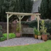 Forest Garden Slatted Corner Pergola, (H)2130mm (W)1470mm