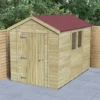 Forest Garden Timberdale 10x6 Ft Apex Tongue & Groove Wooden Shed With Floor