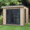 Forest Garden Xtend+ 10x9 Pent Tongue & Groove Garden Office With Double Door