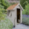 Forest Retreat 6X4 Apex Pressure Treated Overlap Grey Shed With Floor - Assembly Service Included