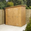 GoodHome Clapperton 6x4 Pent Dip Treated Shiplap Shed With Floor - Assembly Service Included