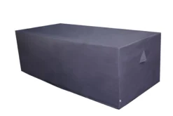 GoodHome Hamilton Steel Grey Rectangular Dining Table Cover 222cm(L) 75cm(H) 102cm(W)