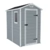 Keter Manor 6x4 Ft Gable Grey Plastic Shed With Floor