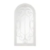 La Hacienda Aston & Wold Antique White Arch Framed Garden Mirror 970mm X 490mm