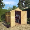 Mercia 8x6 Ft Apex Overlap Wooden 4 Windows Shed With Floor