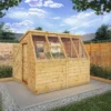 Mercia 8x6 Ft Pent Tongue & Groove Wooden 5 Windows Potting Shed With Floor