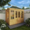 Mercia Clover 8x6 Ft Hip Shiplap Wooden Summer House With Double Door