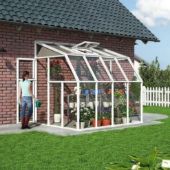 Palram - Canopia 6X8 Barn Plastic Sun Room - Base Not Included