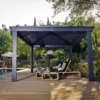 Palram - Canopia Dallas Grey Rectangular Gazebo, (W)4.88m (D)3.64m - Assembly Required