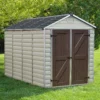 Palram - Canopia Skylight 6x10 Apex Tan Plastic Shed With Floor