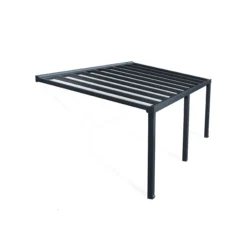 Palram - Canopia Stockholm Grey Non-retractable Awning, (L)6.6m (H)3.24m (W)3.41m