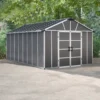Palram - Canopia Yukon 11x17.2 Apex Dark Grey Plastic Shed