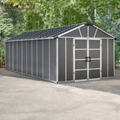 Palram - Canopia Yukon 21.3 Apex Dark Grey Plastic Shed