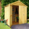 Shire 6x4 Ft Apex Overlap Wooden Shed With Floor (Base Included)