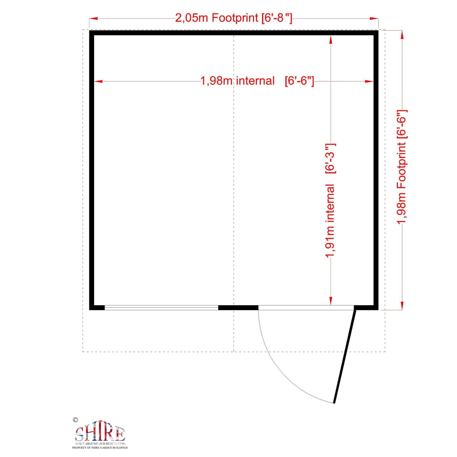 Shire Abri 7x7 Ft Apex Shiplap Wooden Shed With Floor - Assembly Service Included - Image 3