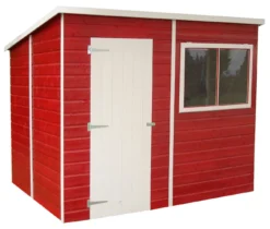 Shire Caldey 8x6 Ft Pent Shiplap Wooden Shed With Floor - Assembly Service Included