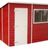 Shire Caldey 8x6 Ft Pent Shiplap Wooden Shed With Floor (Base Included) - Assembly Service Included