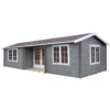 Shire Elveden 26x14 Glass Apex Tongue & Groove Wooden Cabin - Base Not Included