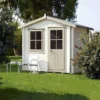 Shire Hartley 8x6 Glass Apex Tongue & Groove Wooden Cabin - Base Included