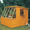 Shire Iceni 8x8 Ft Pent Shiplap Wooden Shed With Floor - Assembly Service Included