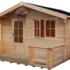 Shire Kinver 12x14 Glass Apex Tongue & Groove Wooden Cabin - Base Not Included