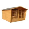 Shire Sandringham 10x10 Glass Apex Shiplap Wooden Summer House - Base Not Included