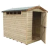 Shire Security Cabin 10x6 Apex Dip Treated Shiplap Wooden Shed With Floor - Assembly Service Included