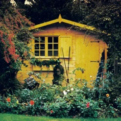 Shire Security Cabin 10x6 Apex Shiplap Wooden Shed - Assembly Service Included