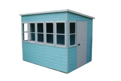 Shire Sun 8x6 Glass Pent Shiplap Wooden Summer House - Base Not Included