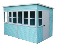Shire Sun Pent 10x6 Ft Pent Shiplap Wooden Shed With Floor