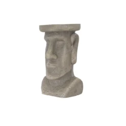 Terrastyle Grey Easter Island Head Garden Ornament (H)48.5cm