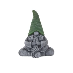 Terrastyle Grey, Green Polystone Gnome Garden Ornament (H)43cm