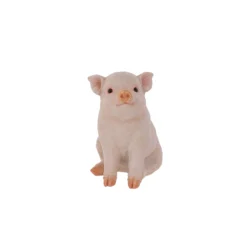 Terrastyle Pink Resin Piglet Garden Ornament (H)22cm